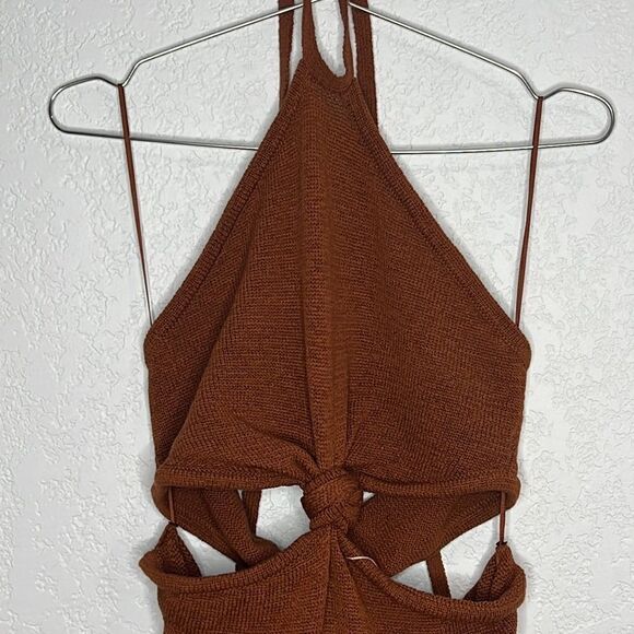 NWT Cult Gaia Cameron Knit Dress Amber XL - Picture 4 of 16